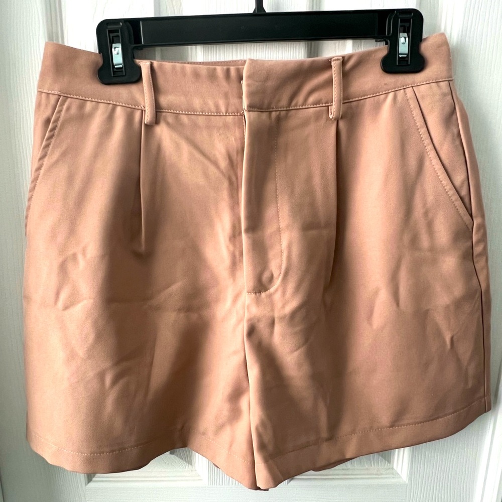 7 For All Mankind Tailored Short, Size 10, Mauve/ pale pink